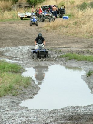 Entering the mud